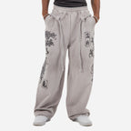 BONSAI DRAGON WIDE-LEG SWEATPANTS