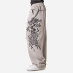 BONSAI DRAGON WIDE-LEG SWEATPANTS