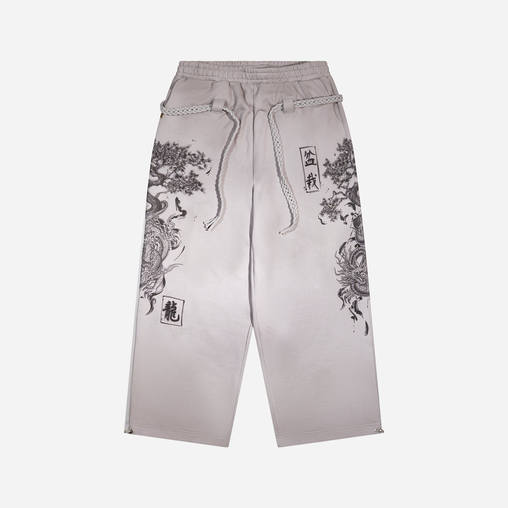 BONSAI DRAGON WIDE-LEG SWEATPANTS