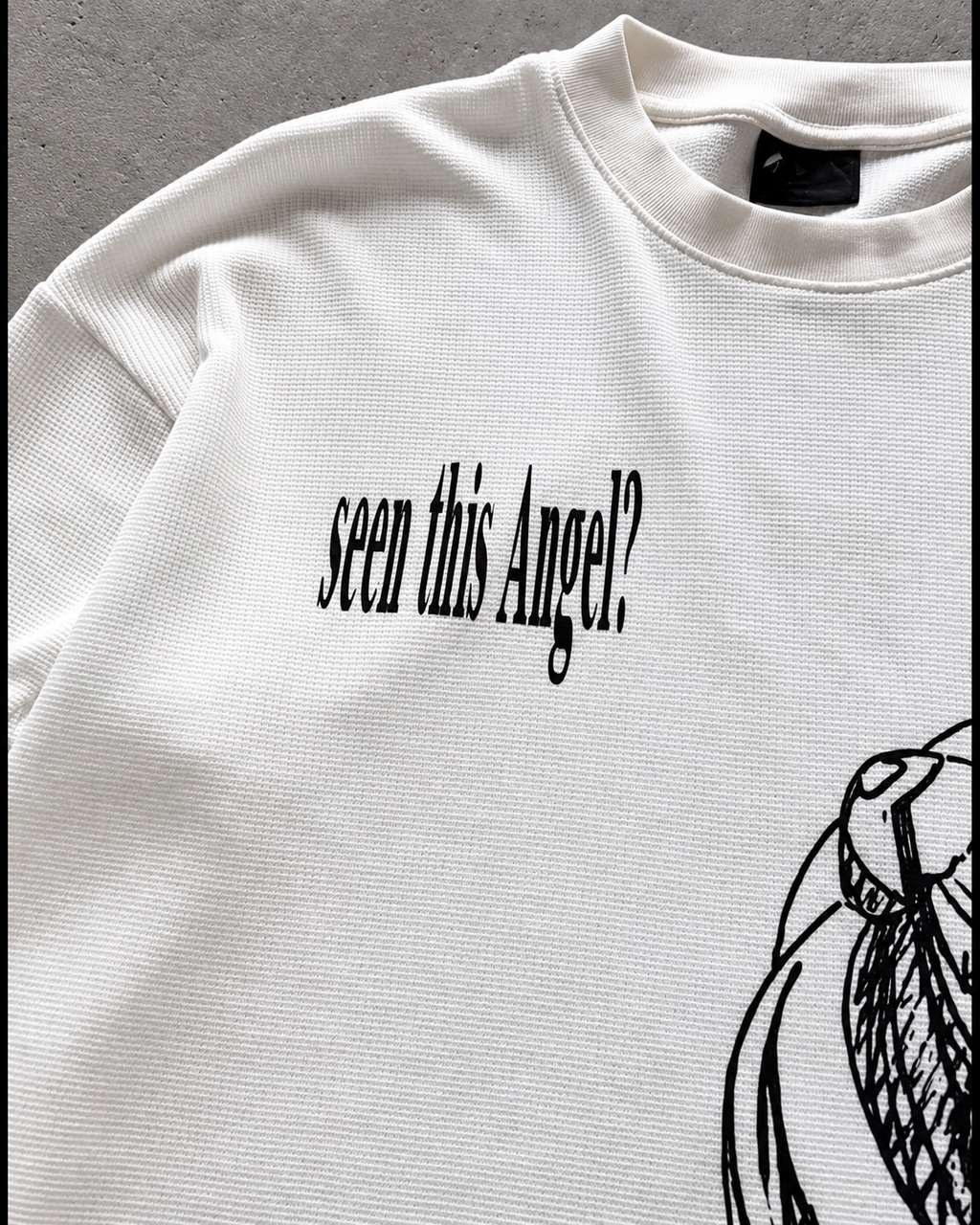 ANGEL SKETCH WAFFLE TEE