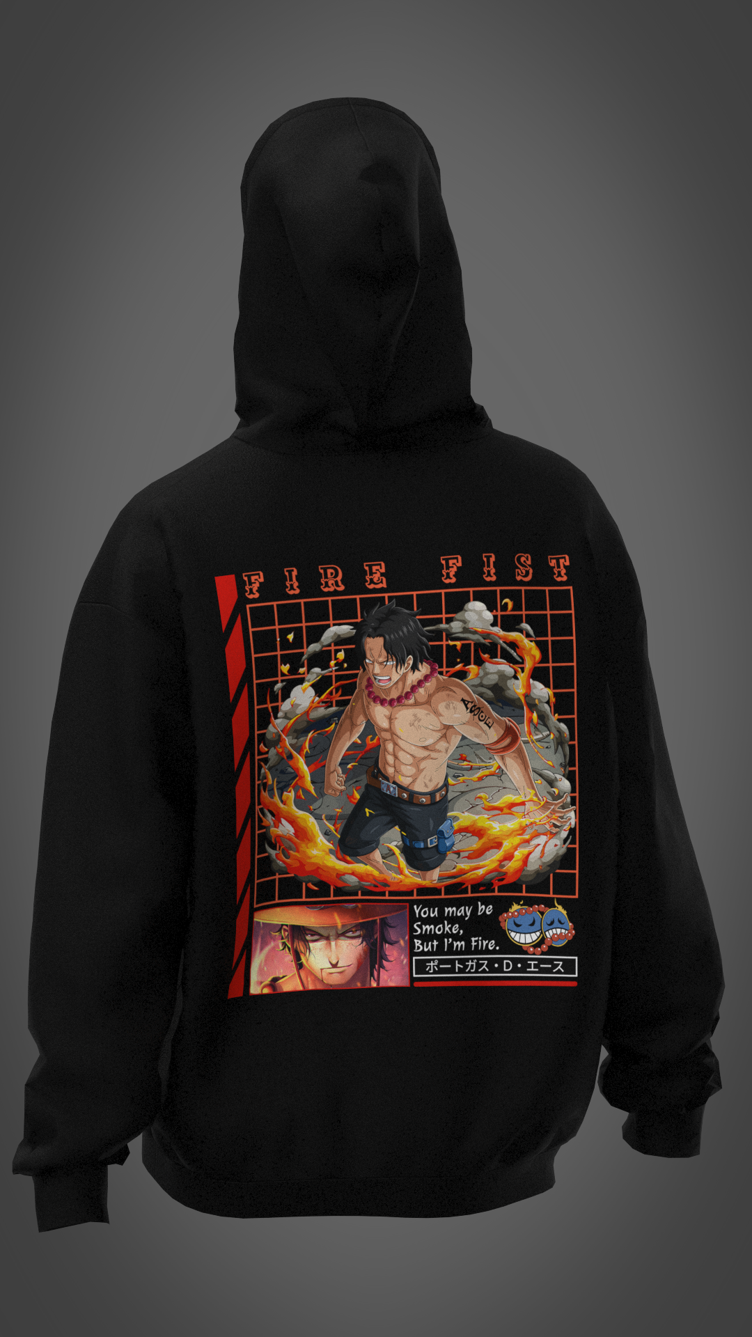 Fire Fist - ACE - Oversized Hoodie